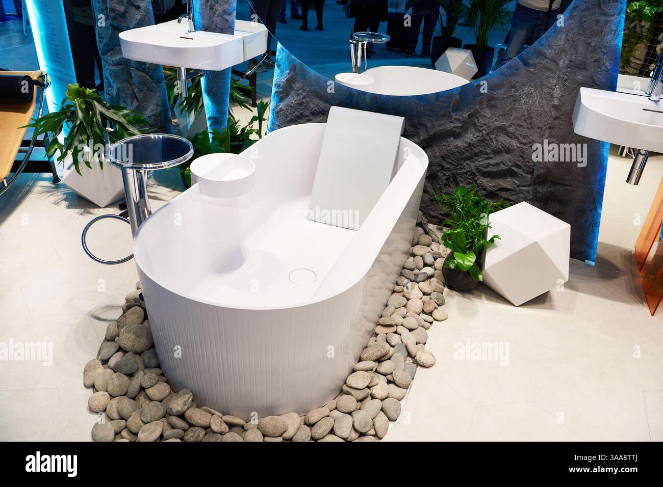 Luxury style bathroom in showroom Stock Photo