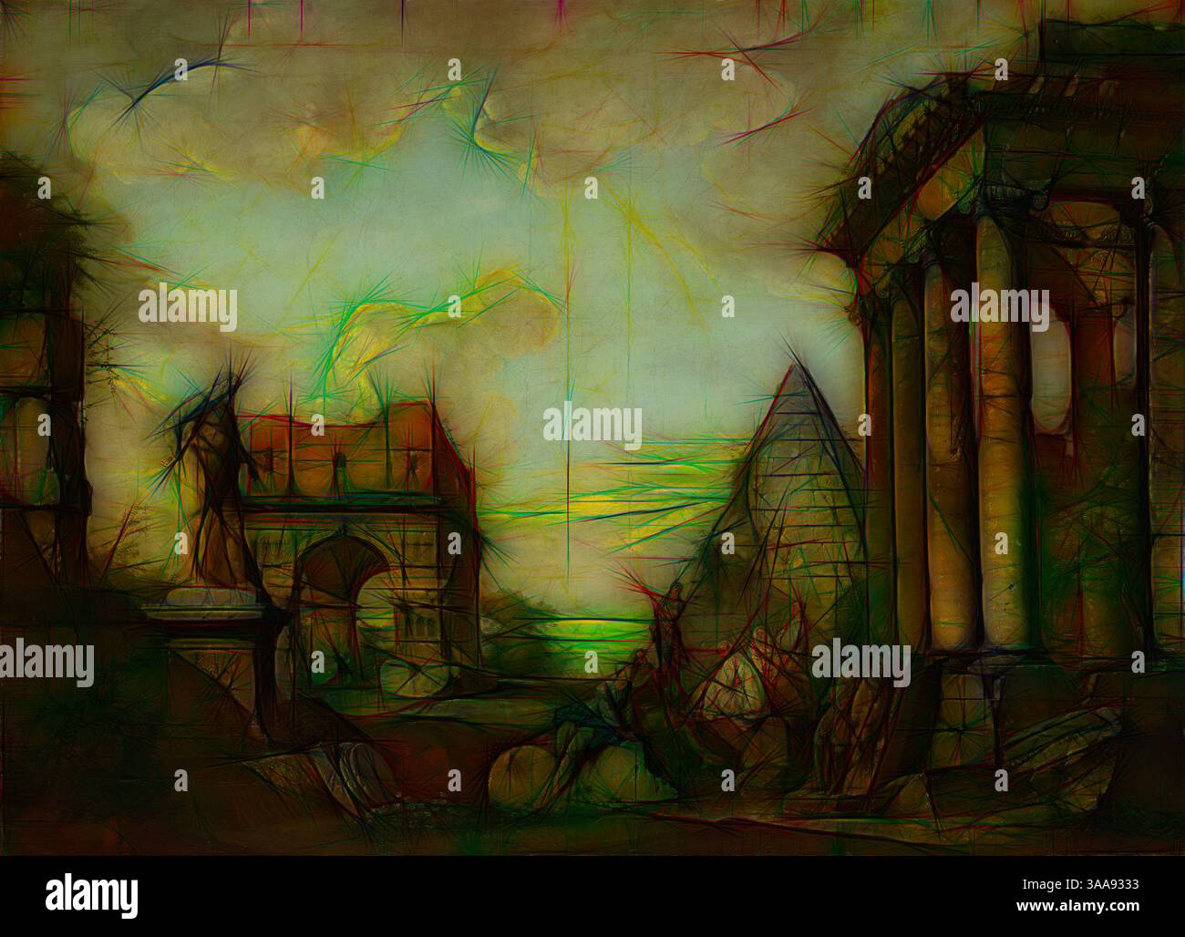 Enveloped in abstract forms hi-res stock photography and images - Alamy
