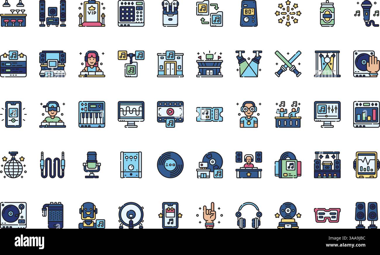 Techno music stadium Stock Vector Images - Alamy