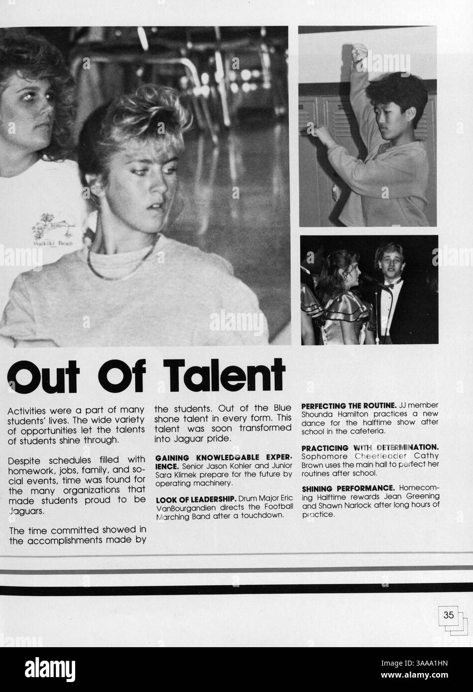 The 1987 Jefferson High Yearbook highlights the students, clubs ...
