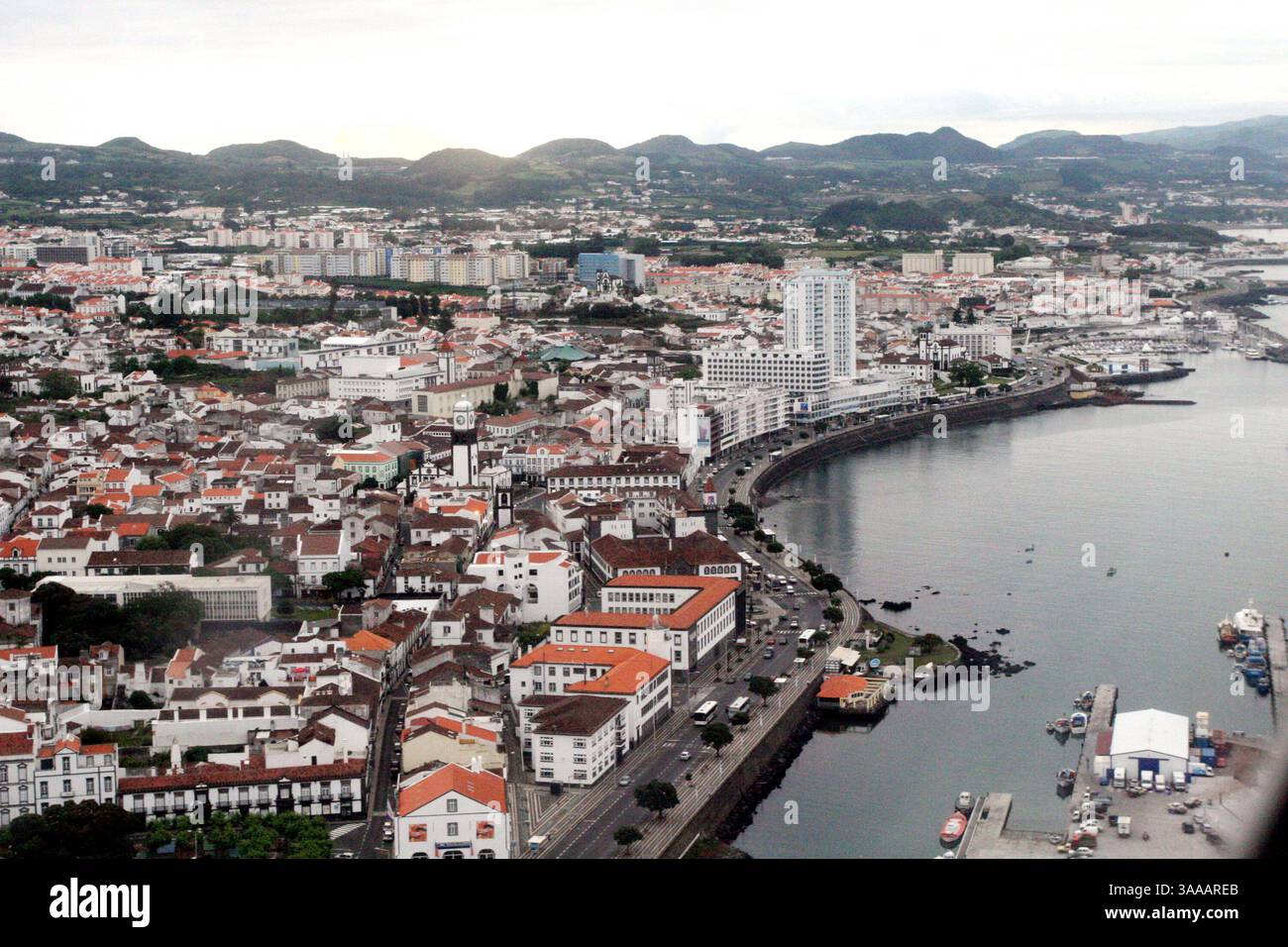 Jun 29, 2006 - Ponta Delgada, Sao Miguel, Azores, Portugal - Aerial of ...