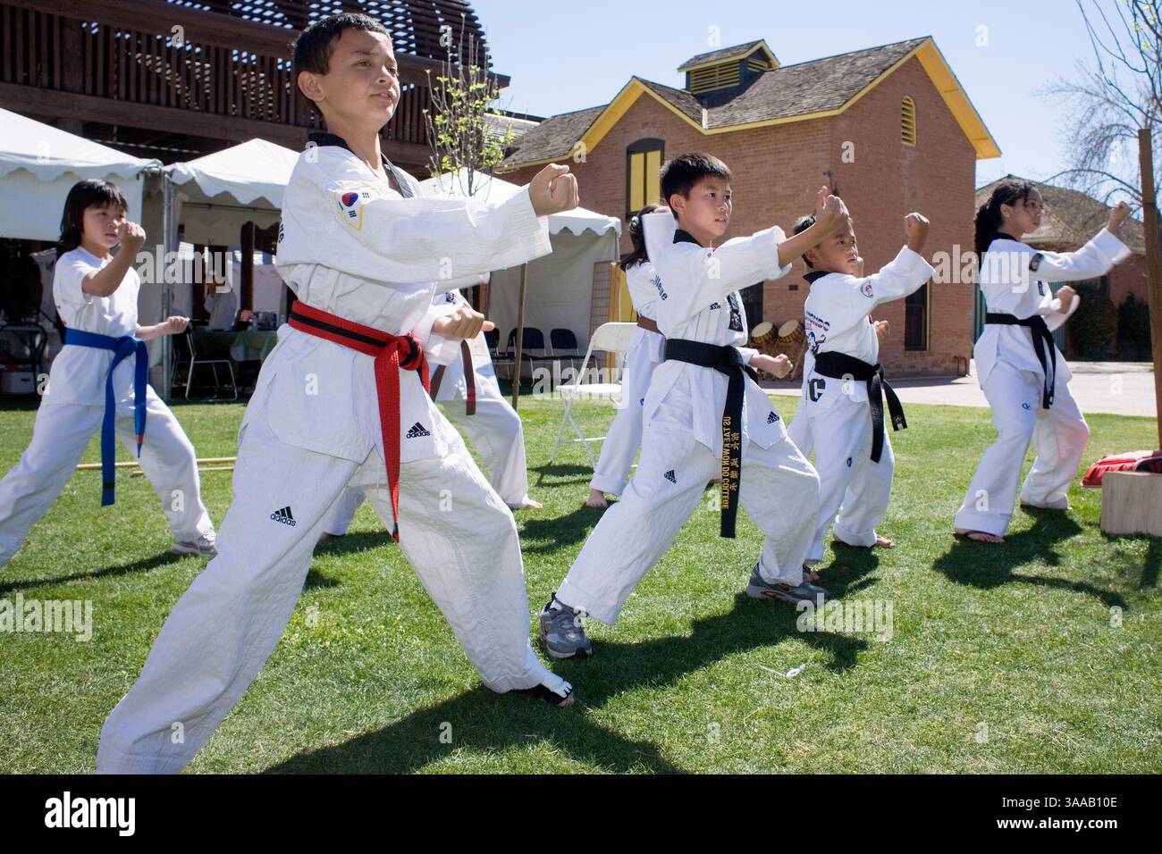 Mar 11, 2007 Phoenix, AZ, USA Children from a Tae Kwan Doe (Korean