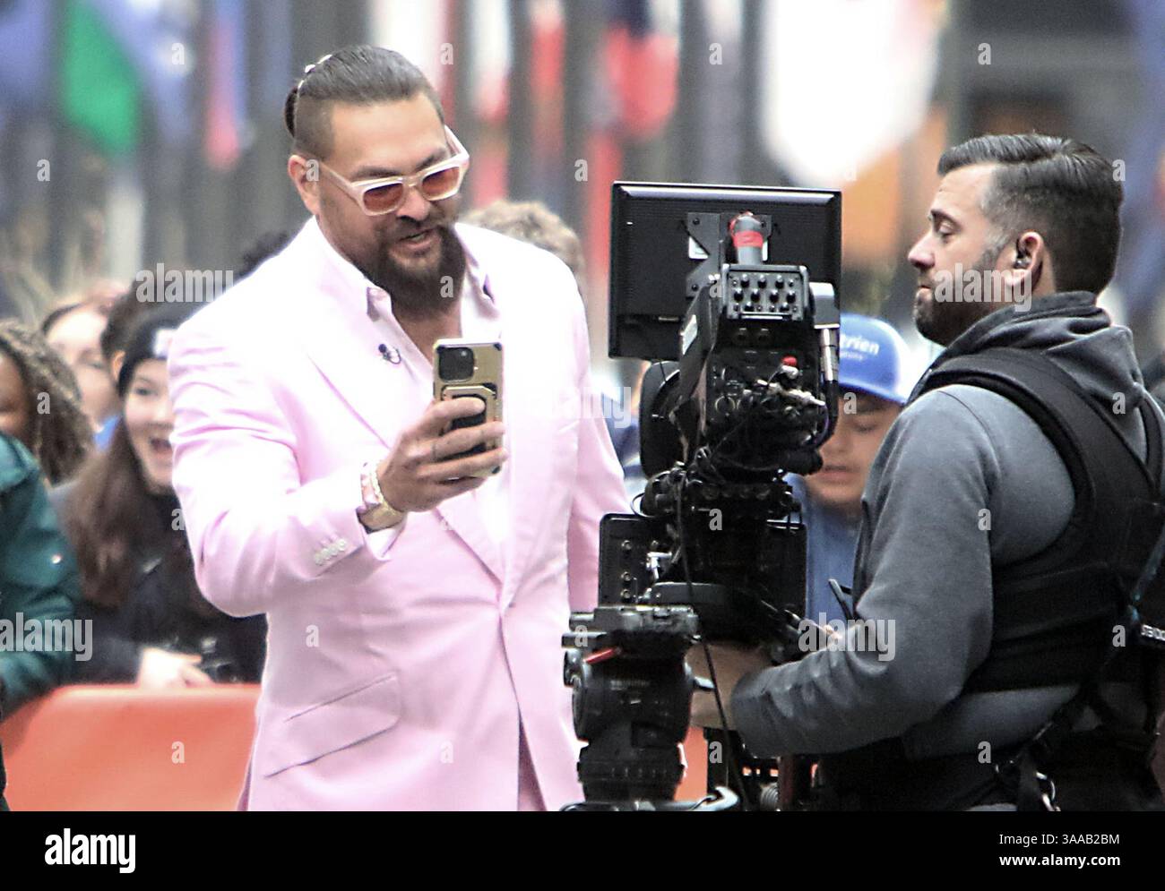 New York, NY, USA. 31st Mar, 2025. Jason Momoa seen at NBC's Today Show ...