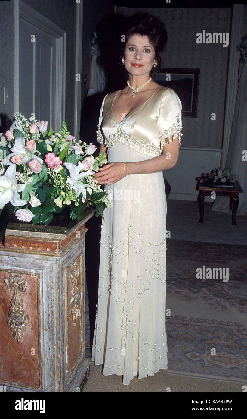Jan 27, 1995; Los Angeles, CA, USA; Actress DEBORAH ADAIR wears a white ...
