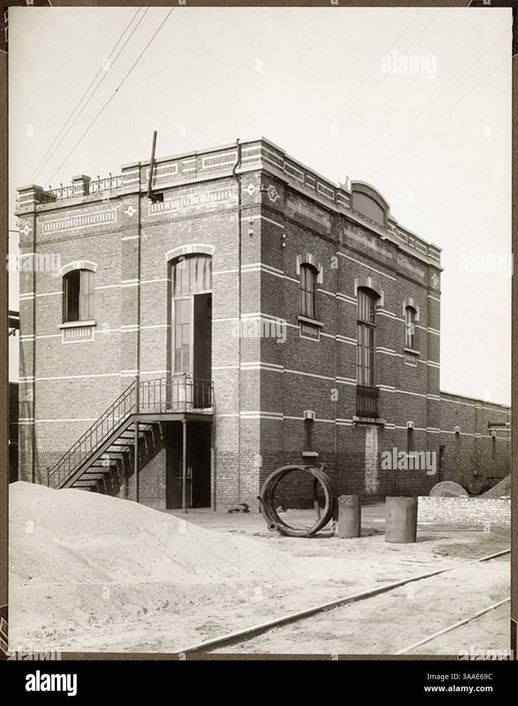 00718 Teer-en-dakviltfabriek-Madou-Pol-Usines-SA-in-Gent. Stock Photo