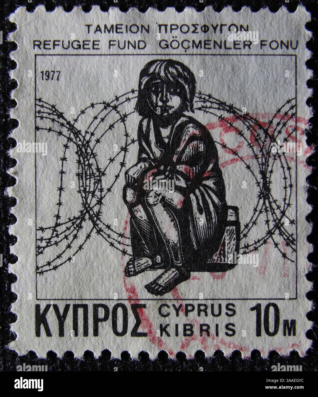 Refugee stamp hi-res stock photography and images - Alamy