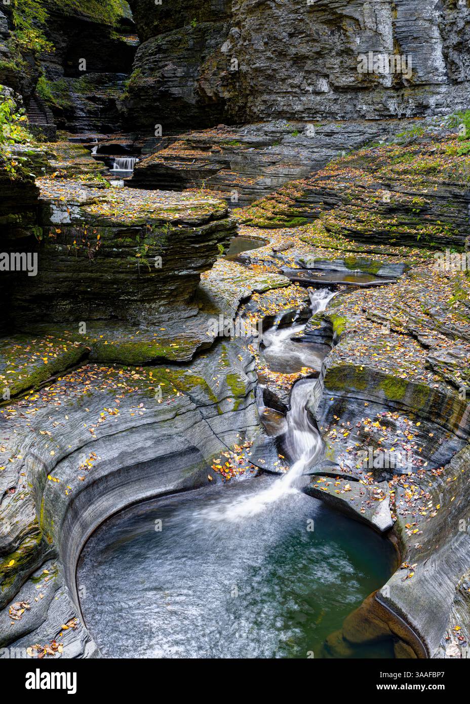 Central Cascade, Watkins Glen State Park, Finger Lakes, New York State ...