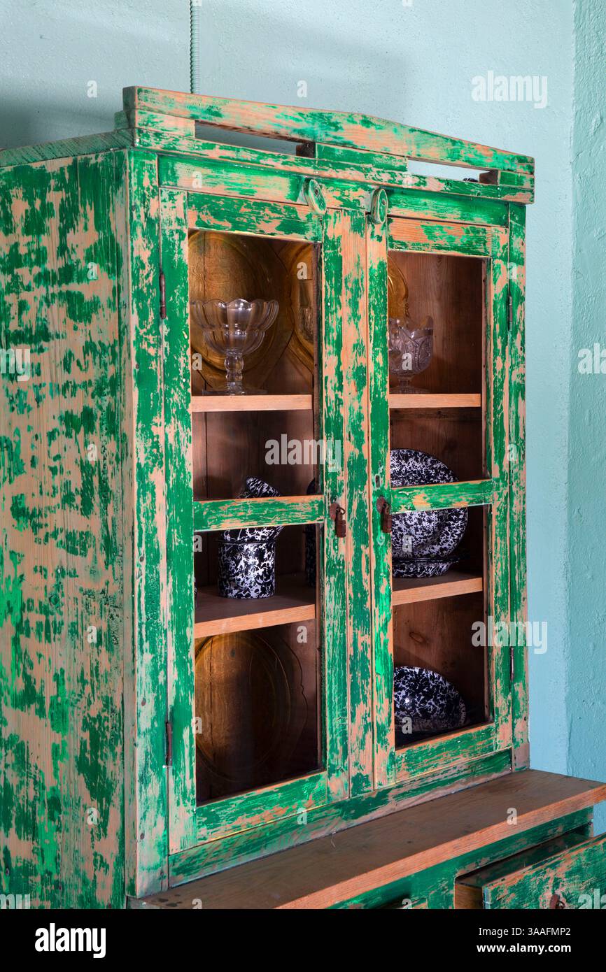 Cabinet, Raúl M. Grijalva Canoa Ranch Conservation Park, Arizona Stock Photo