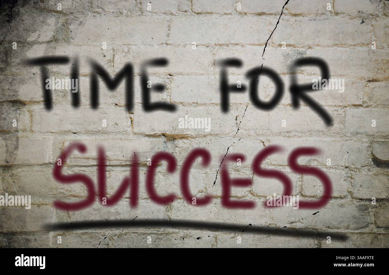 Time For Success Concept Stock Photo