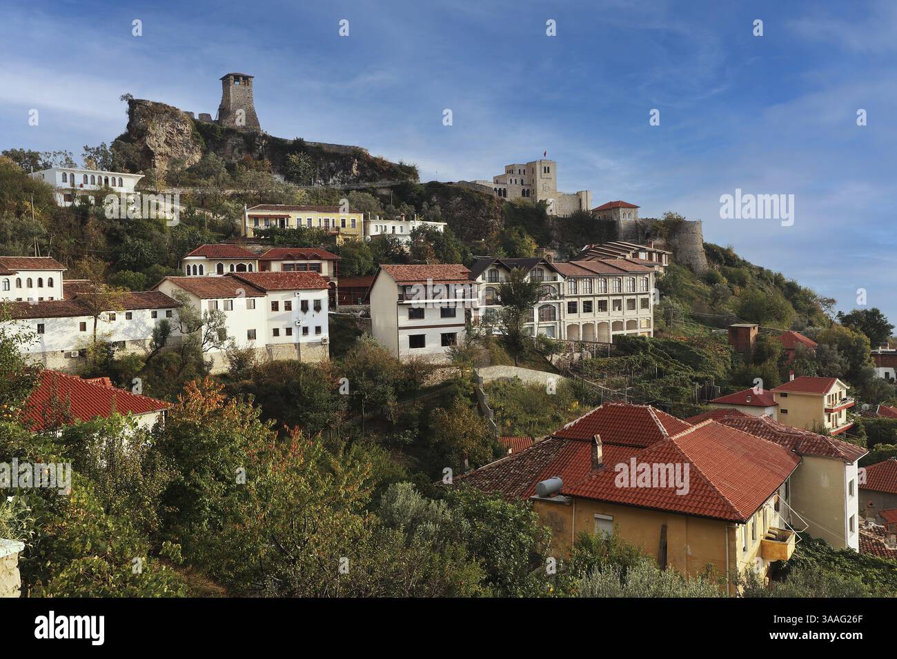 Castle Kruje, Kruje Albania, Skanderbeg Museum, Albania, Europe Stock Photo