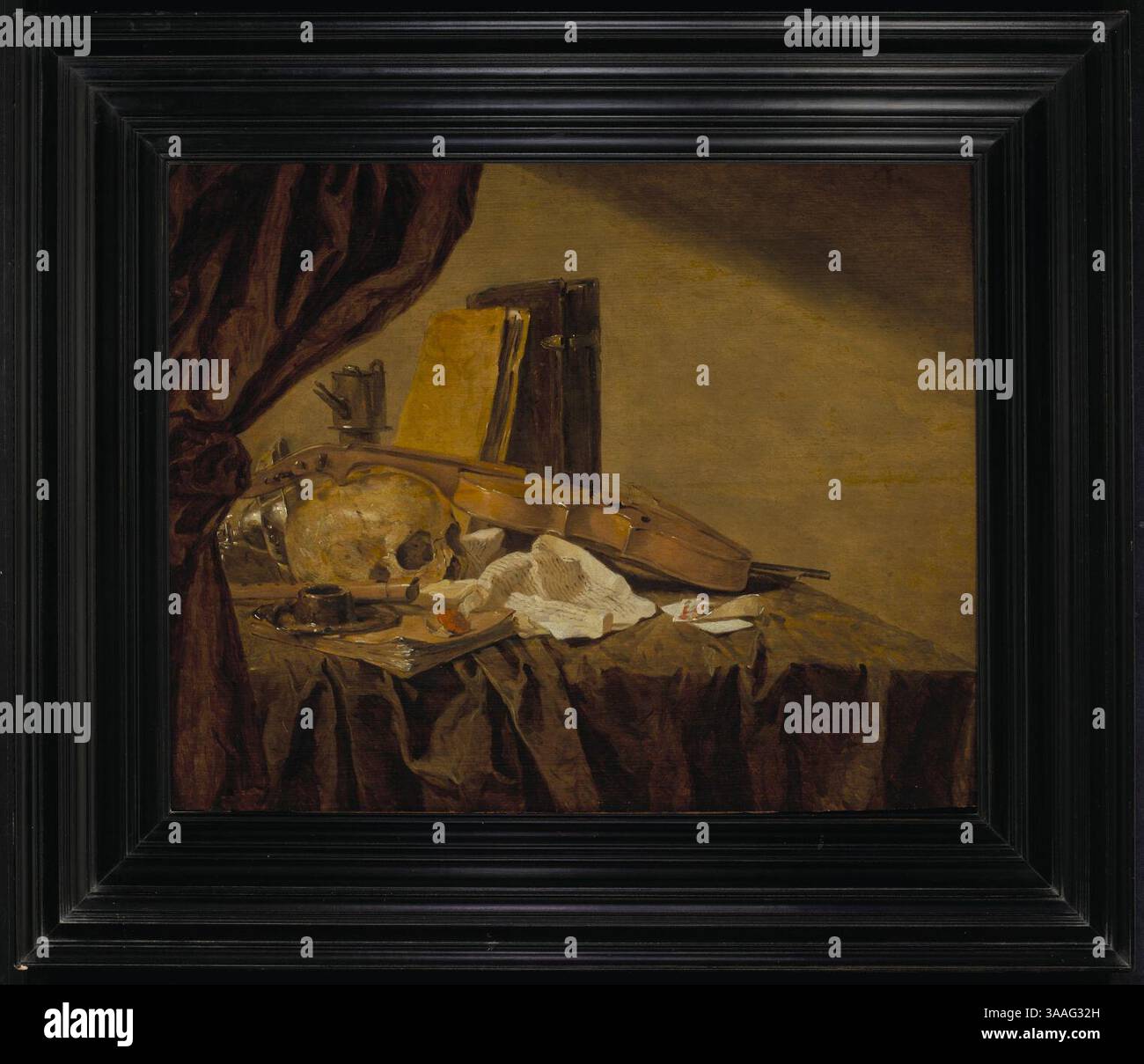 Jacques de claeuw a vanitas still life with a skull musical ...