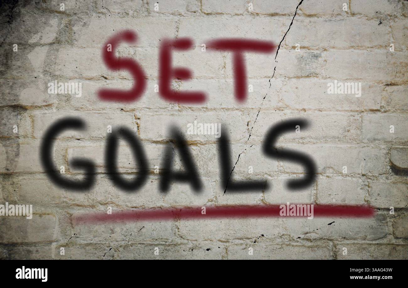 Set Goals Concept Stock Photo