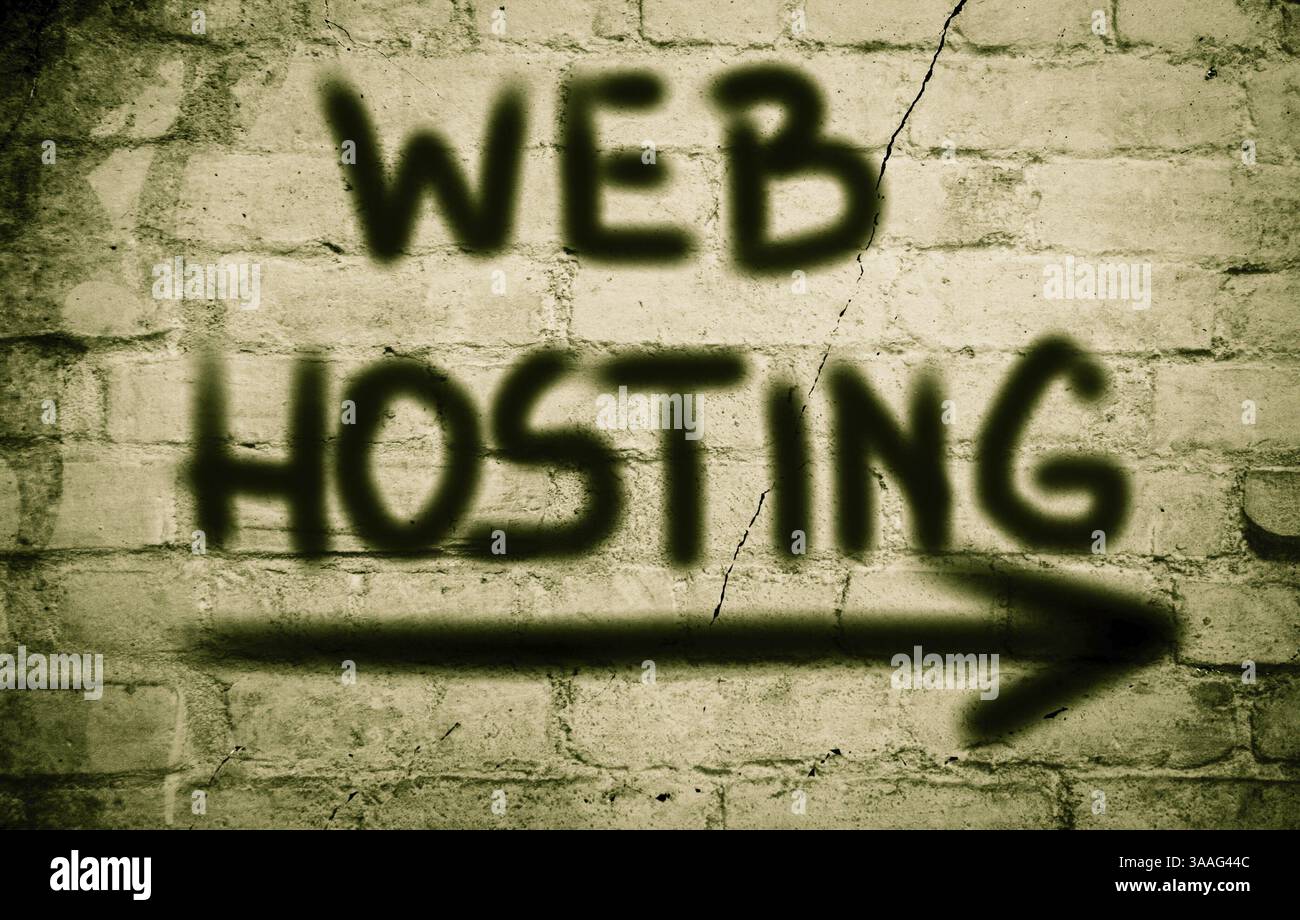 Web Hosting Concept Stock Photo