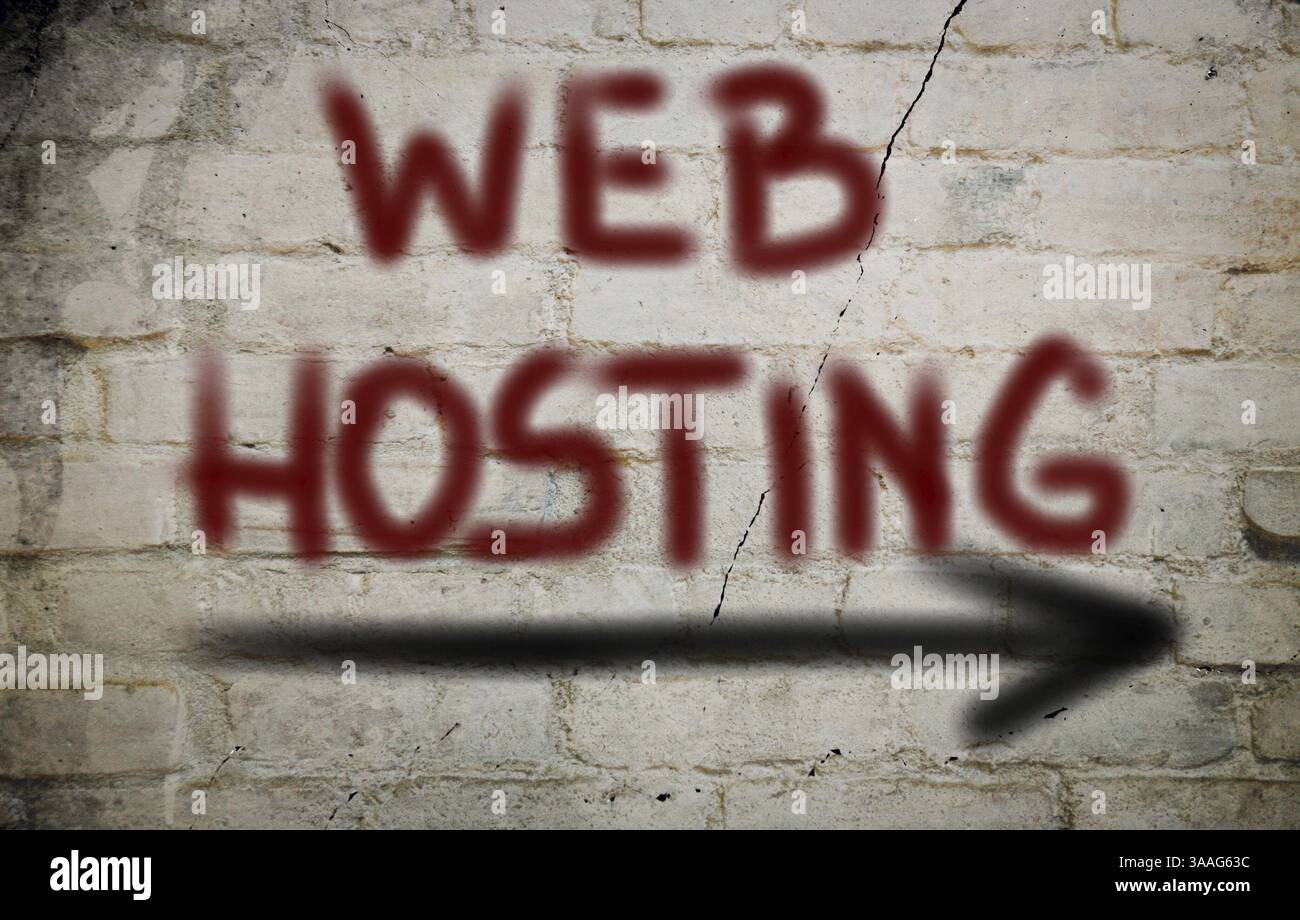 Web Hosting Concept Stock Photo