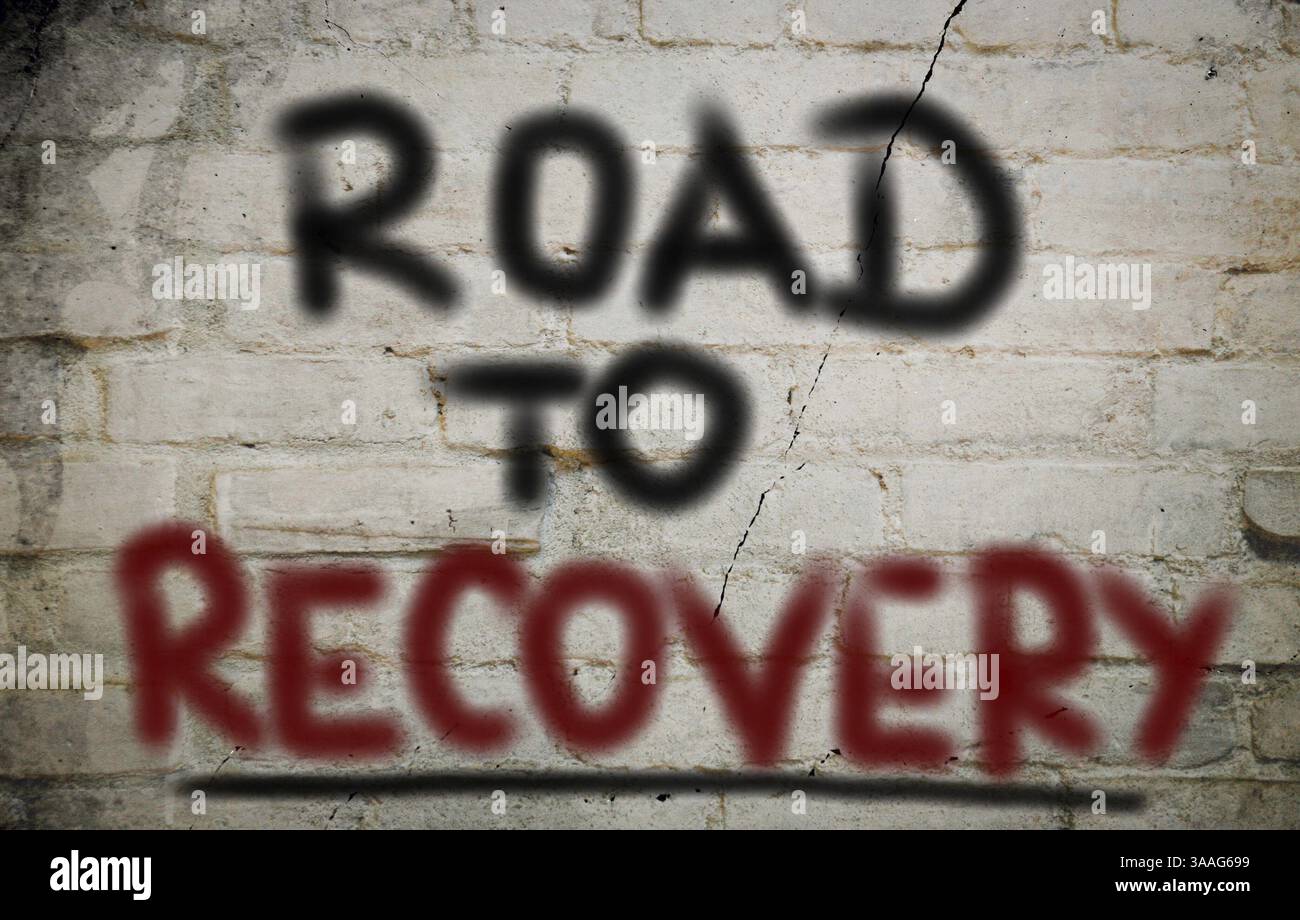 Road To Recovery Concept Stock Photo