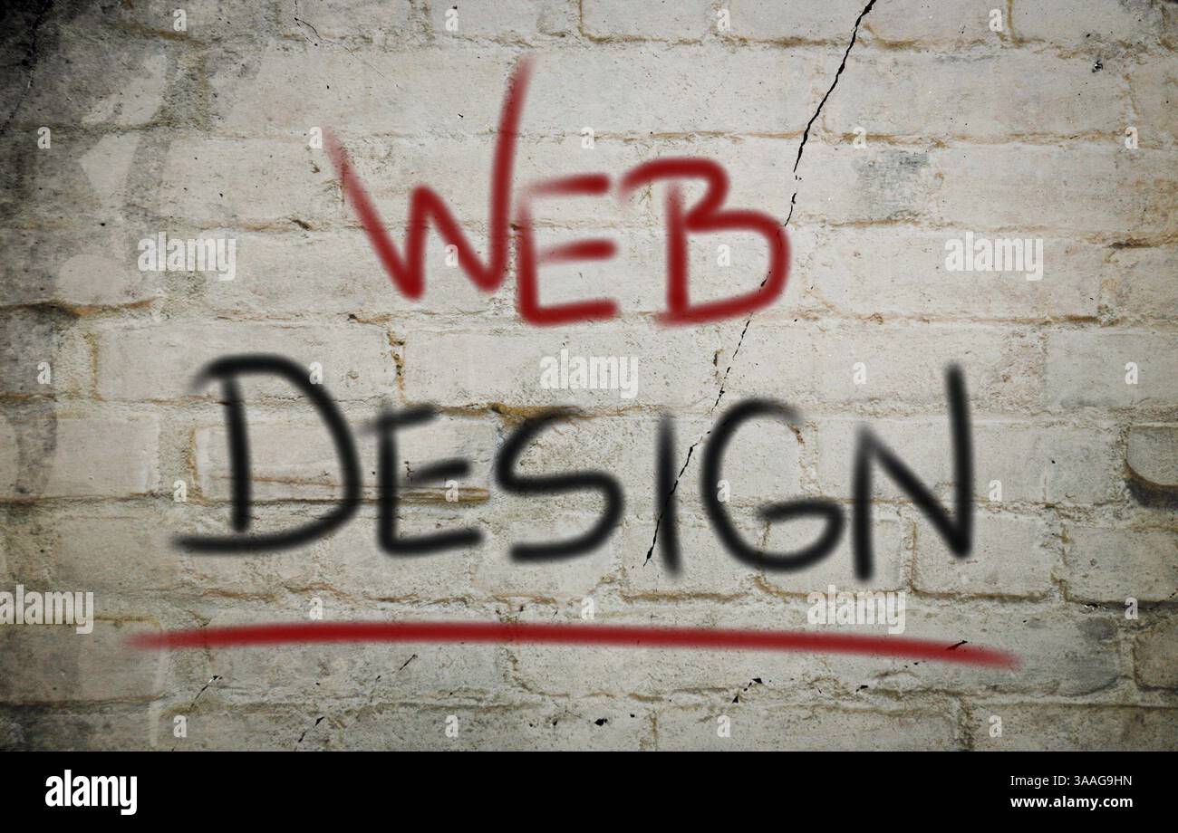 Web Design Concept Stock Photo