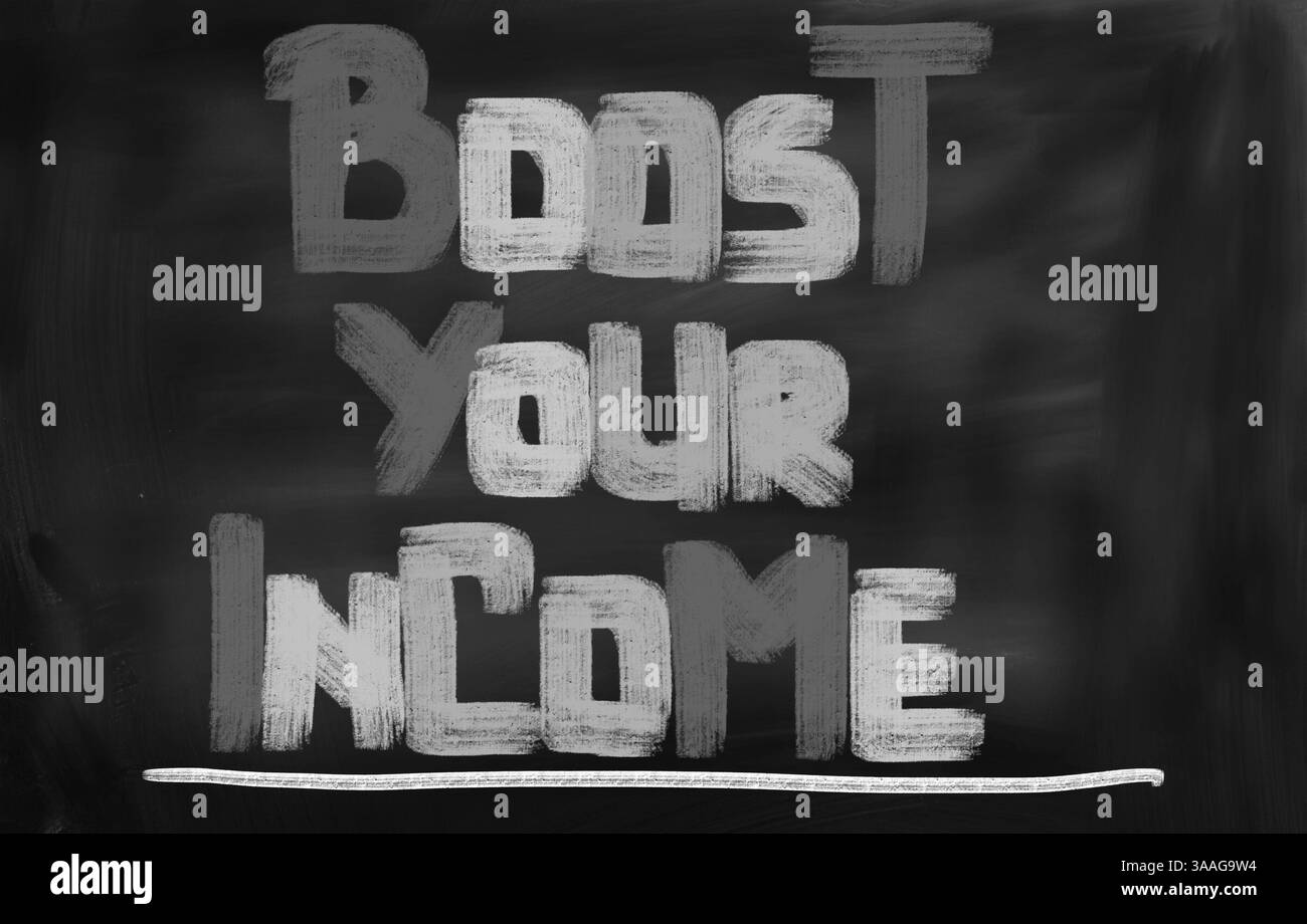 Boost Your Income Concept Stock Photo