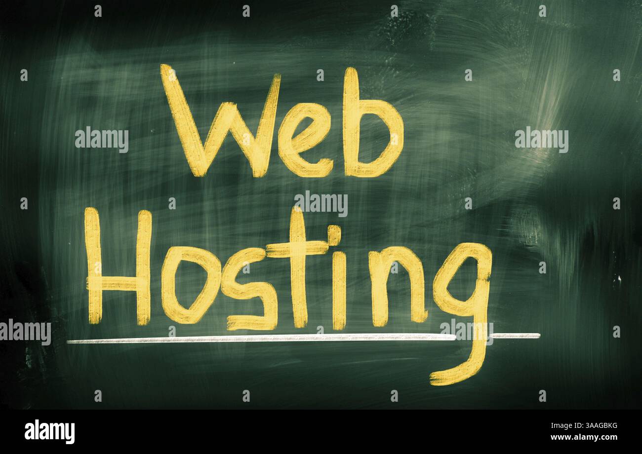 Web Hosting Concept Stock Photo