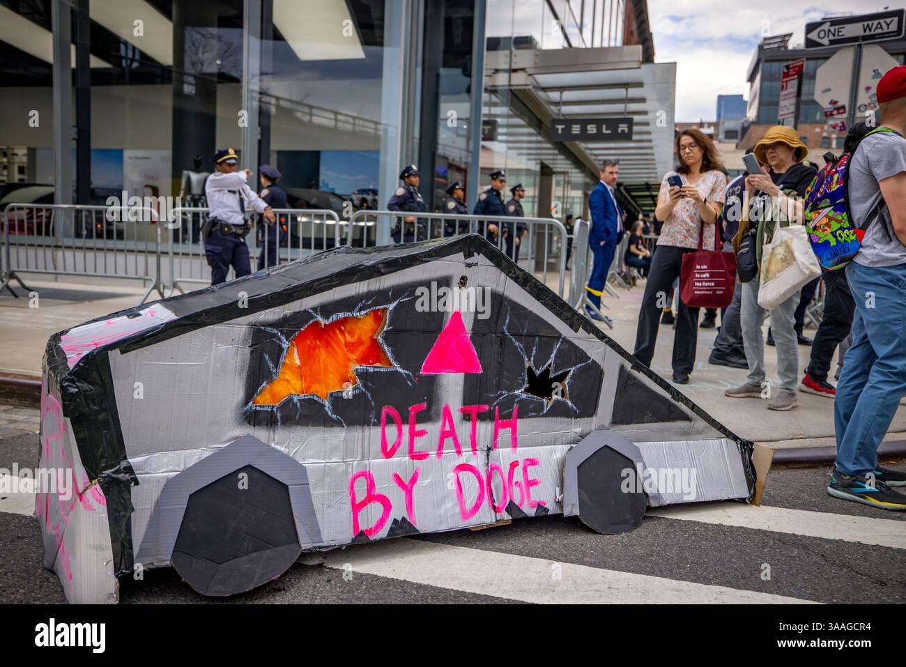 March 29, 2025, New York City, New York, United States: A carboard prop ...