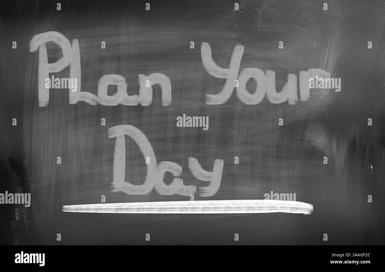 Plan Your Day Concept Stock Photo