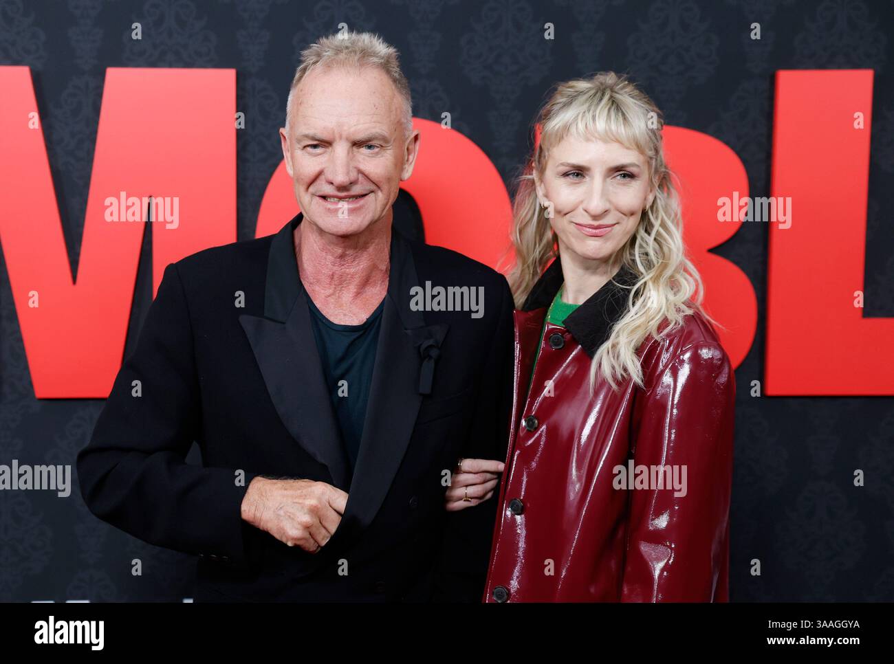 New York, United States. 31st Mar, 2025. Sting and Mickey Sumner arrive ...