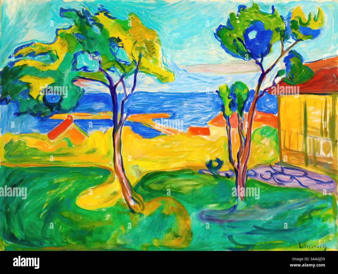 The Garden in Asgardstrand, 1905 (painting) Munch, Edvard (1863-1944 ...