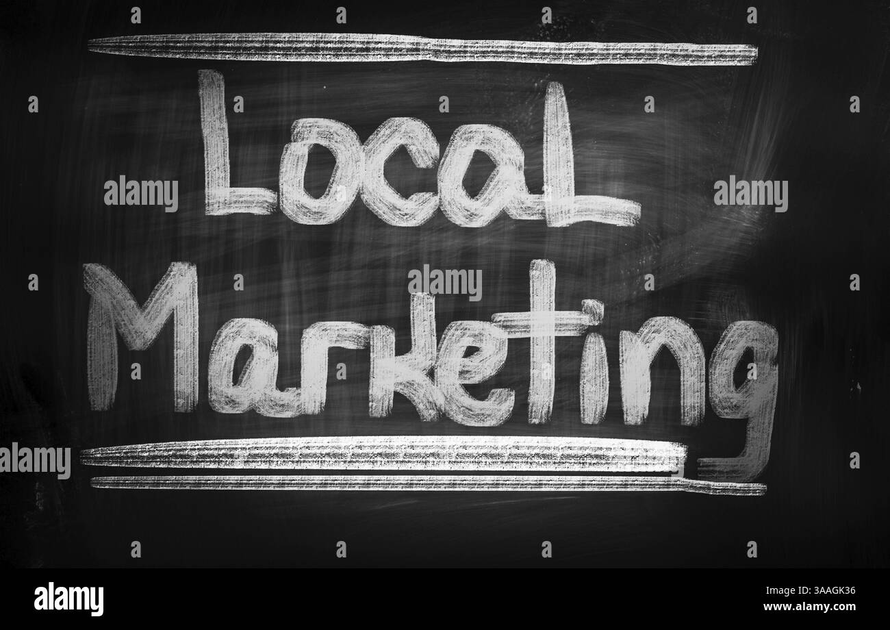 Local Marketing Concept Stock Photo