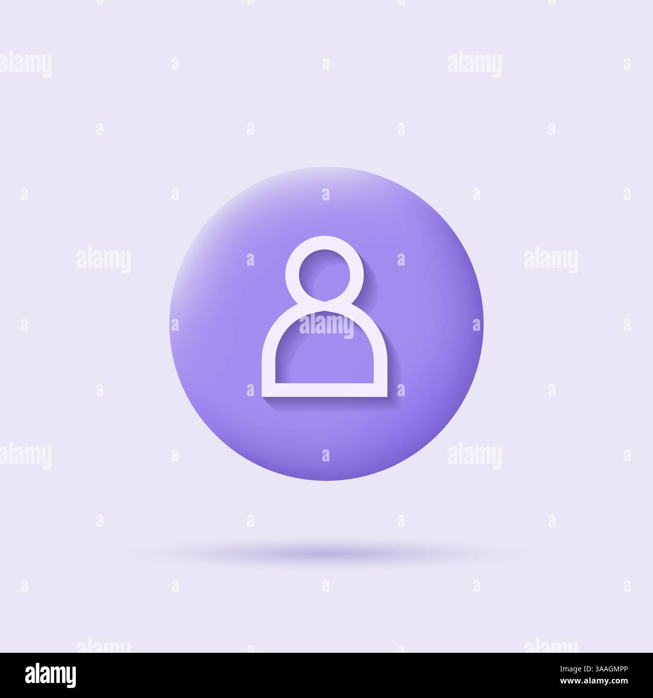 Icon Videocall. Web app ui display template. 3d User Button for mobile, computer, laptop. Vector illustration Stock Vector