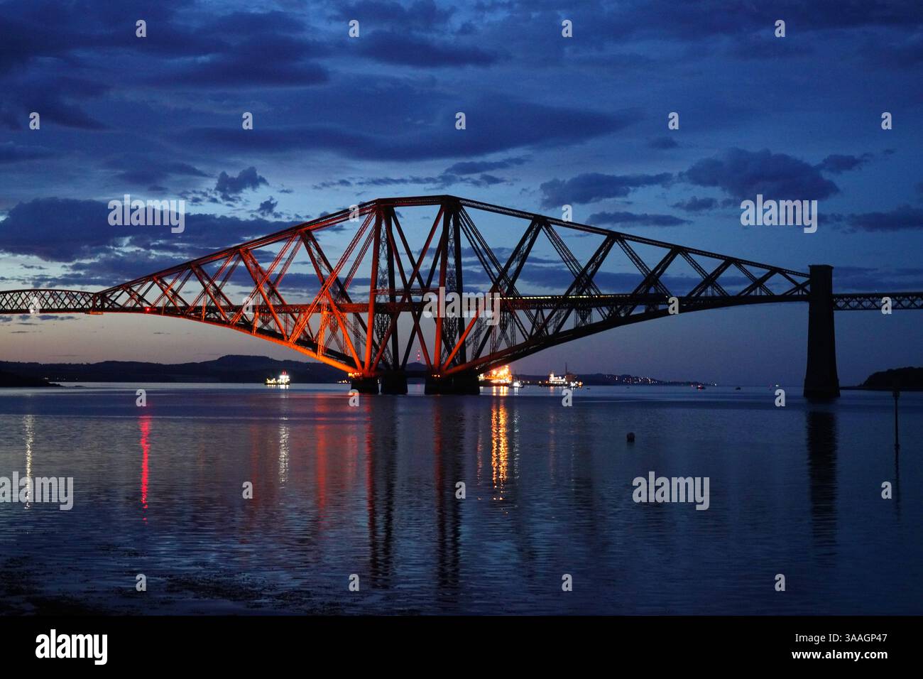 Aerial View of the Forth Bridge, Scotland – Iconic Railway Crossing at ...