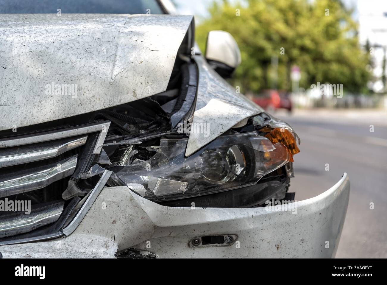 Car crash side impact on hi-res stock photography and images