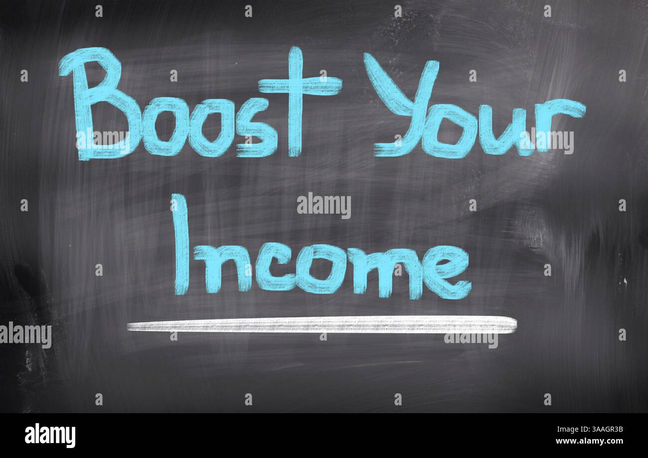 Boost Your Income Concept Stock Photo