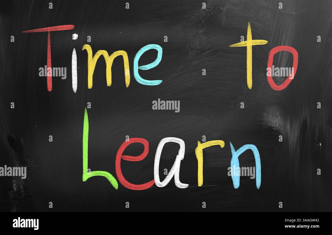 Time to Learn concept Stock Photo