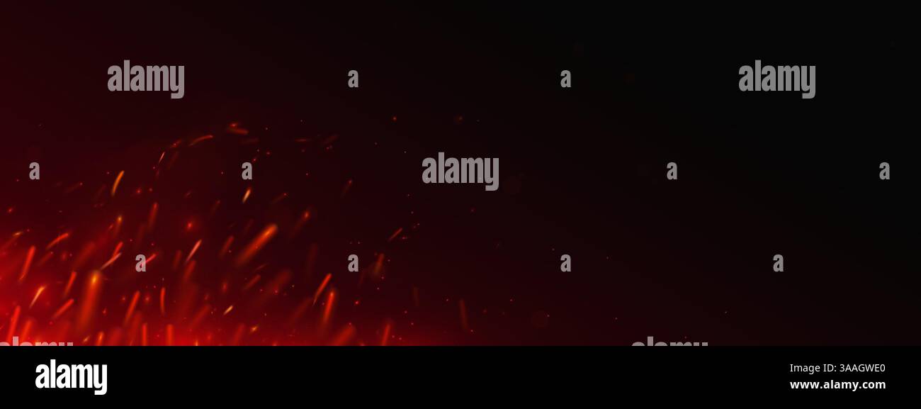 Sparks from fire in night Stock Vector Images - Alamy