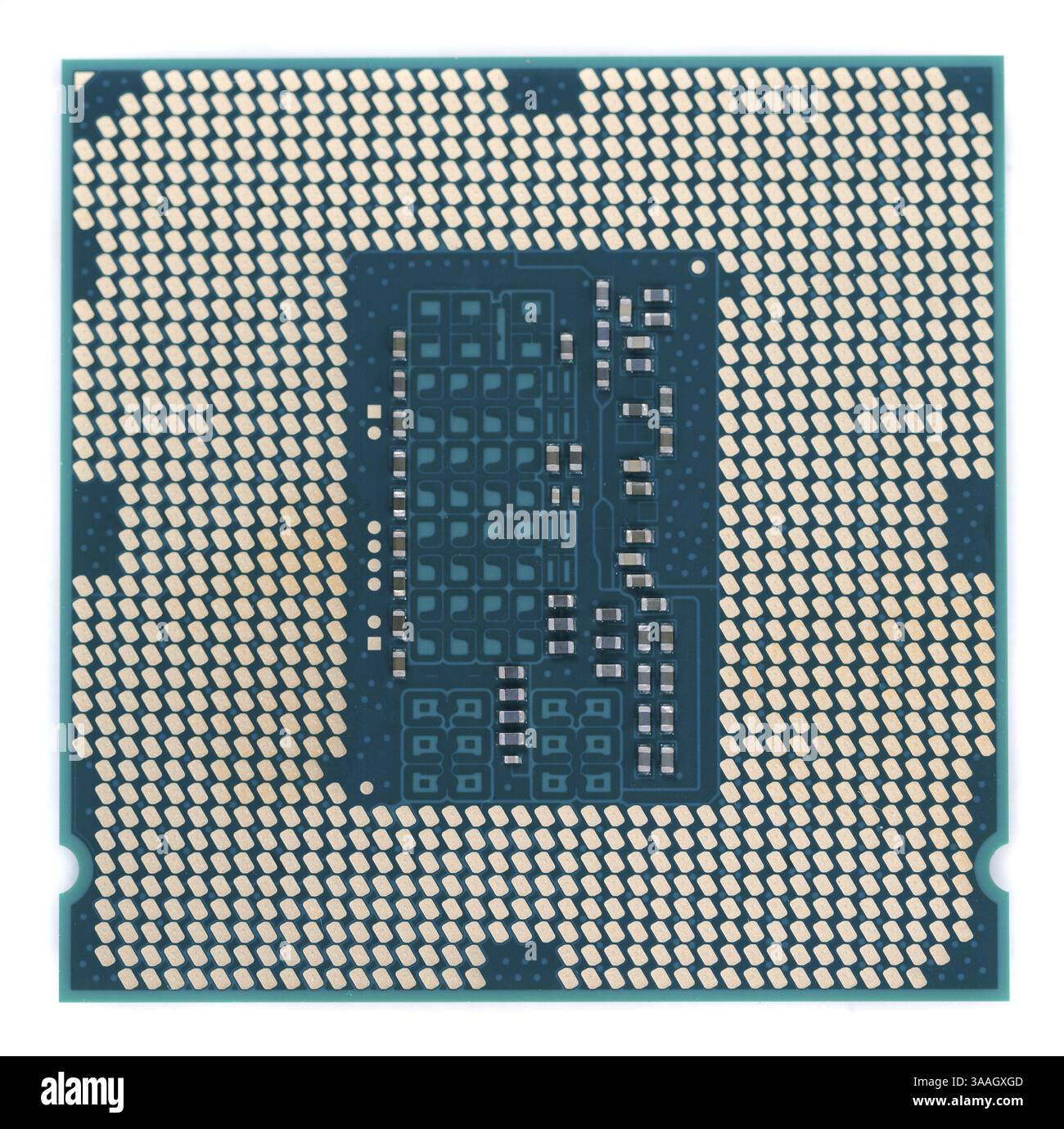 The microprocessor computer isolated on a white background Stock Photo ...