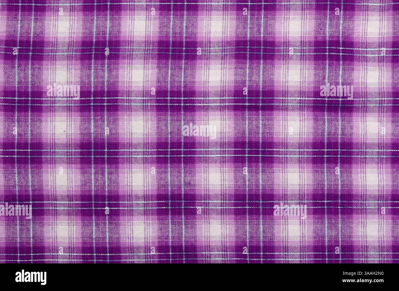 Purple cloth, checkered background Stock Photo