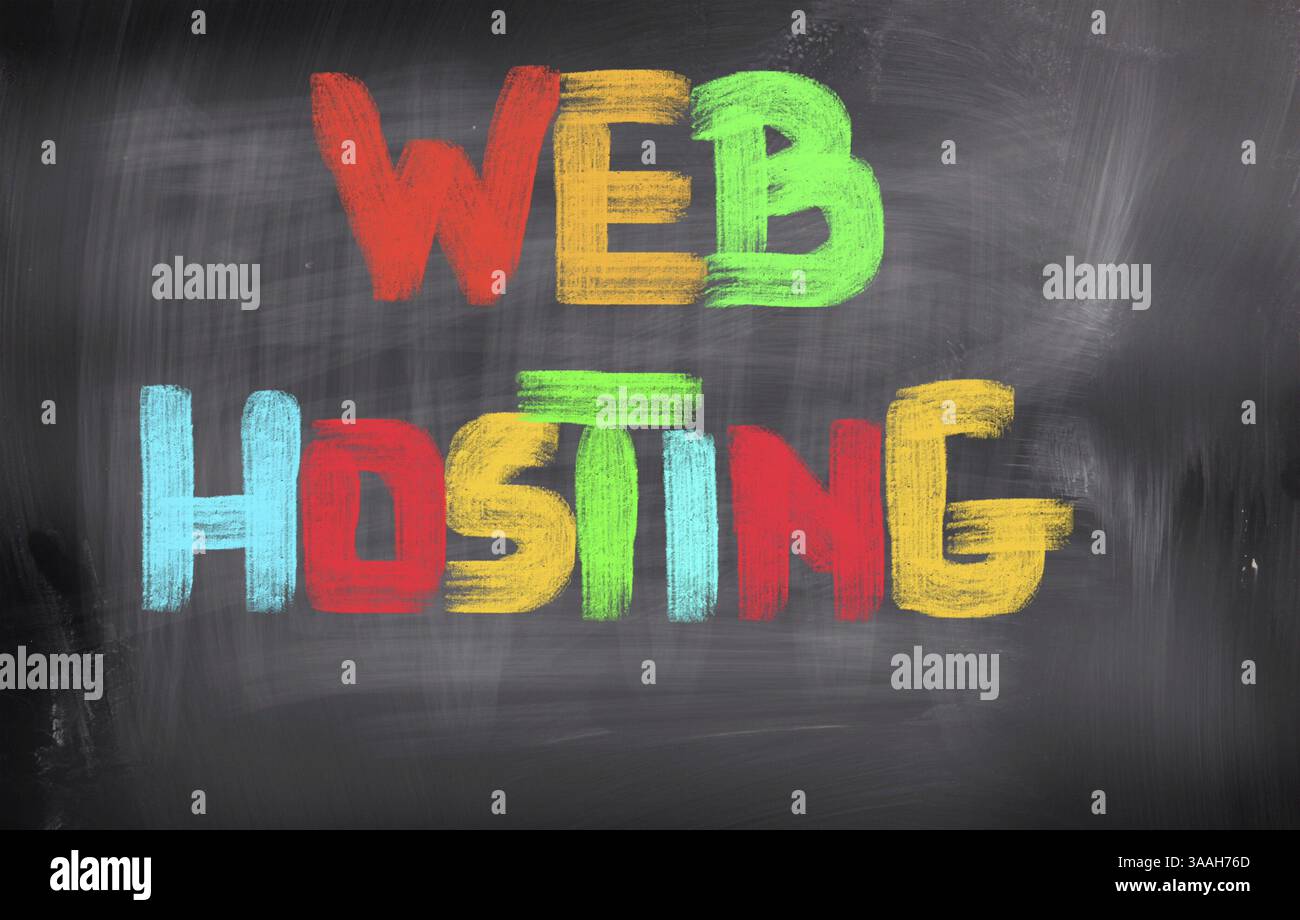 Web Hosting Concept Stock Photo