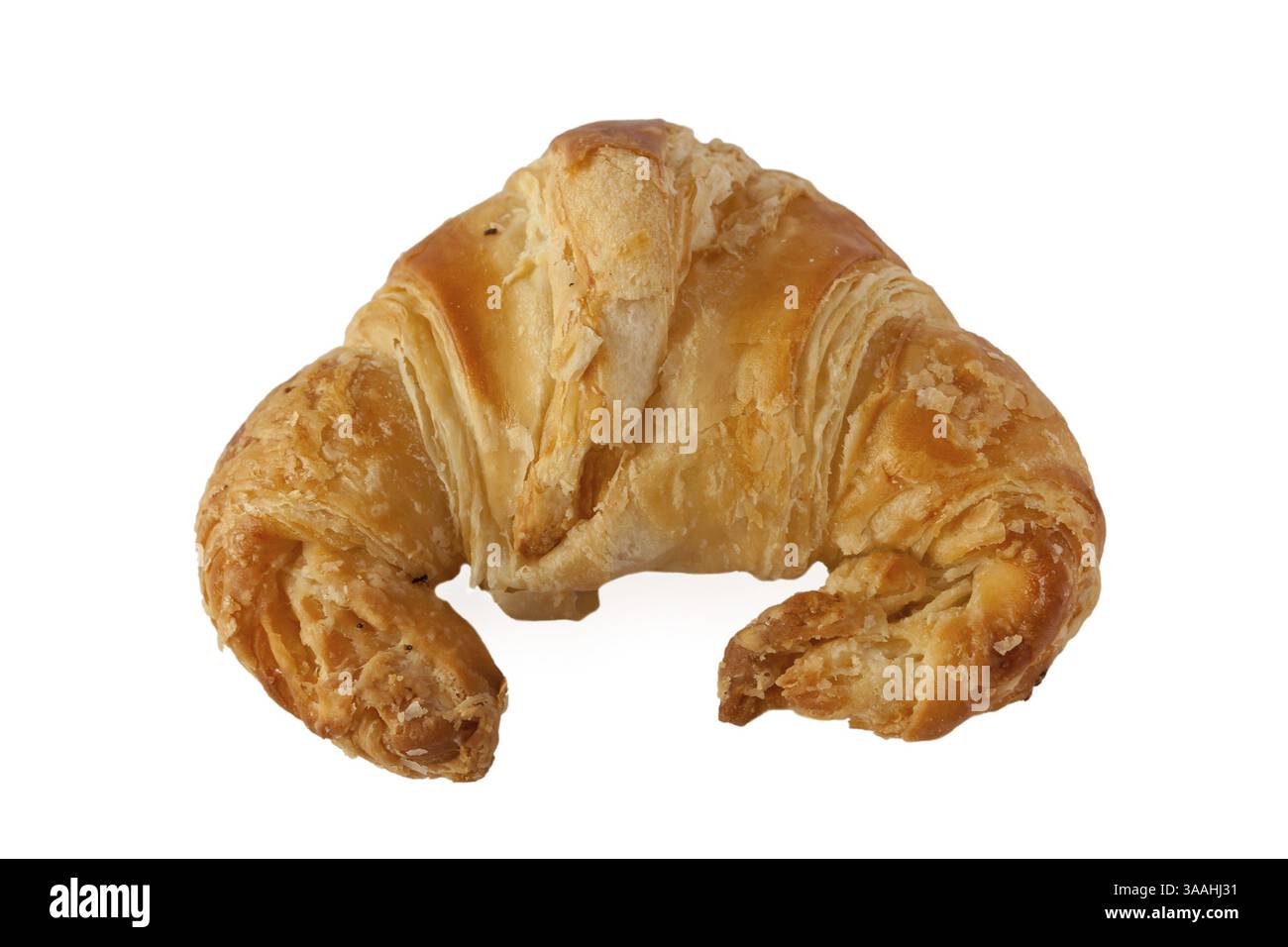 Delicious, fresh croissant isolated on white background Stock Photo - Alamy