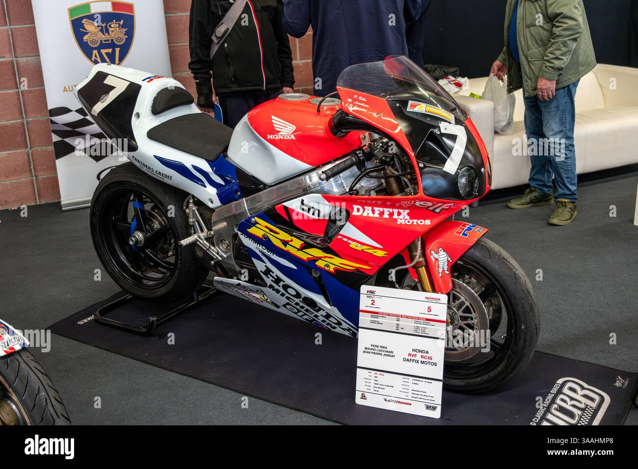 Modena, Italy : 2025 03 30 Motor Fest Expo Motorbike A Honda RVF750 ...
