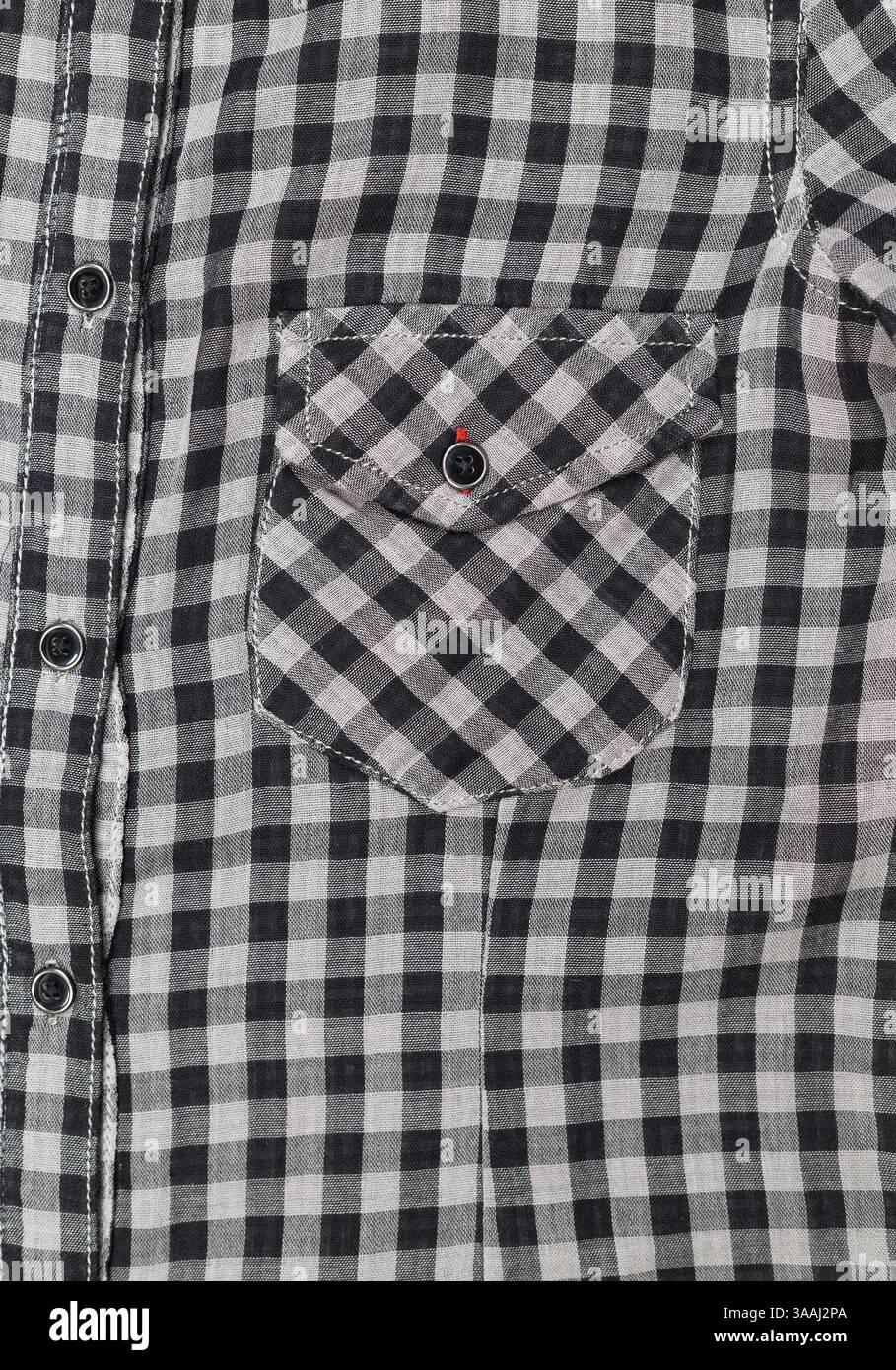 Black check shirt hi-res stock photography and images - Alamy