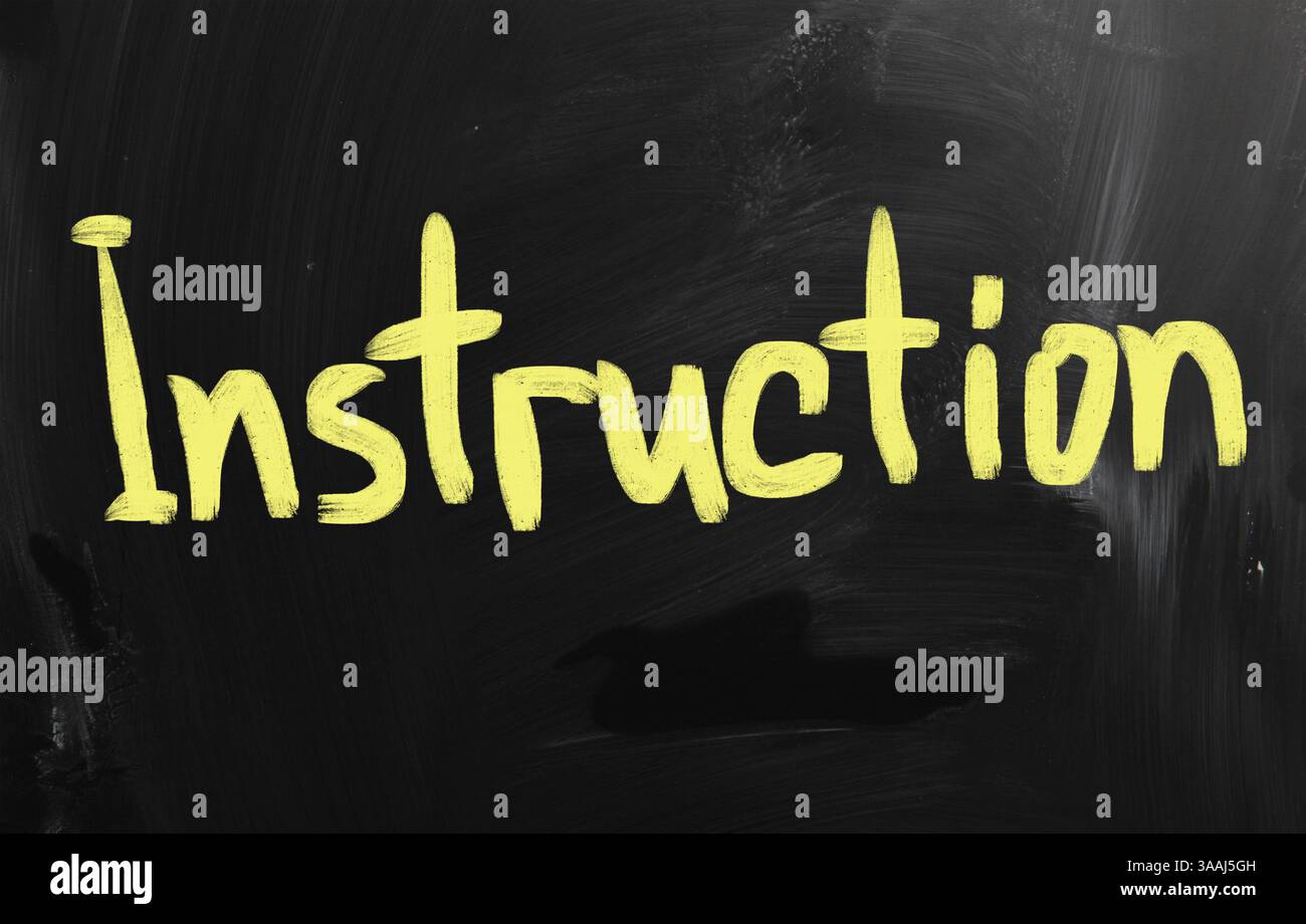 Business ideas handwritten with white chalk on a blackboard Stock Photo