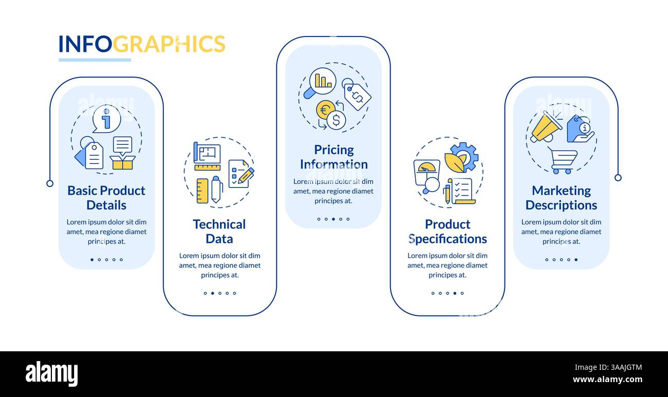Product data sheet rectangle infographic vector Stock Vector Image ...