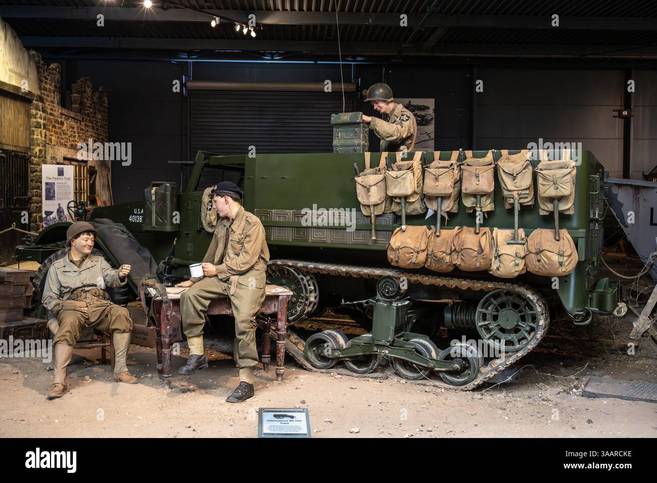 WWII diorama, IWM Duxford, UK Stock Photo