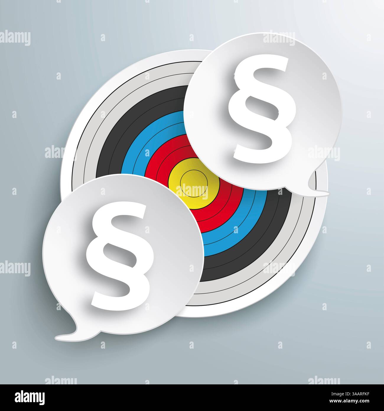 Target 2 Round Speech Bubbles Paragraph Infographic with target, speech ...