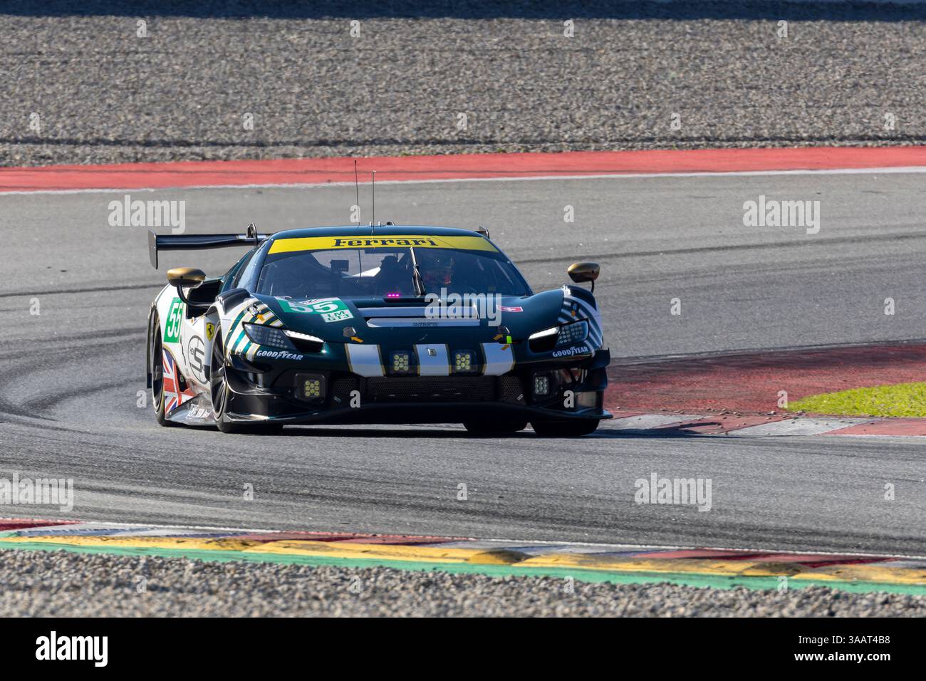 Barcelona, Spain. 31st Mar, 2025. #55 Spirit of Race (CHE) Ferrari 296 ...