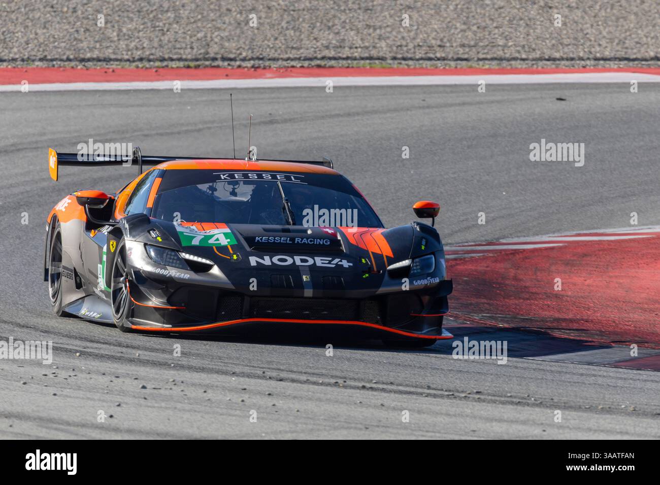 Barcelona, Spain. 31st Mar, 2025. #74 Kessel Racing (CHE) Ferrari 296 ...
