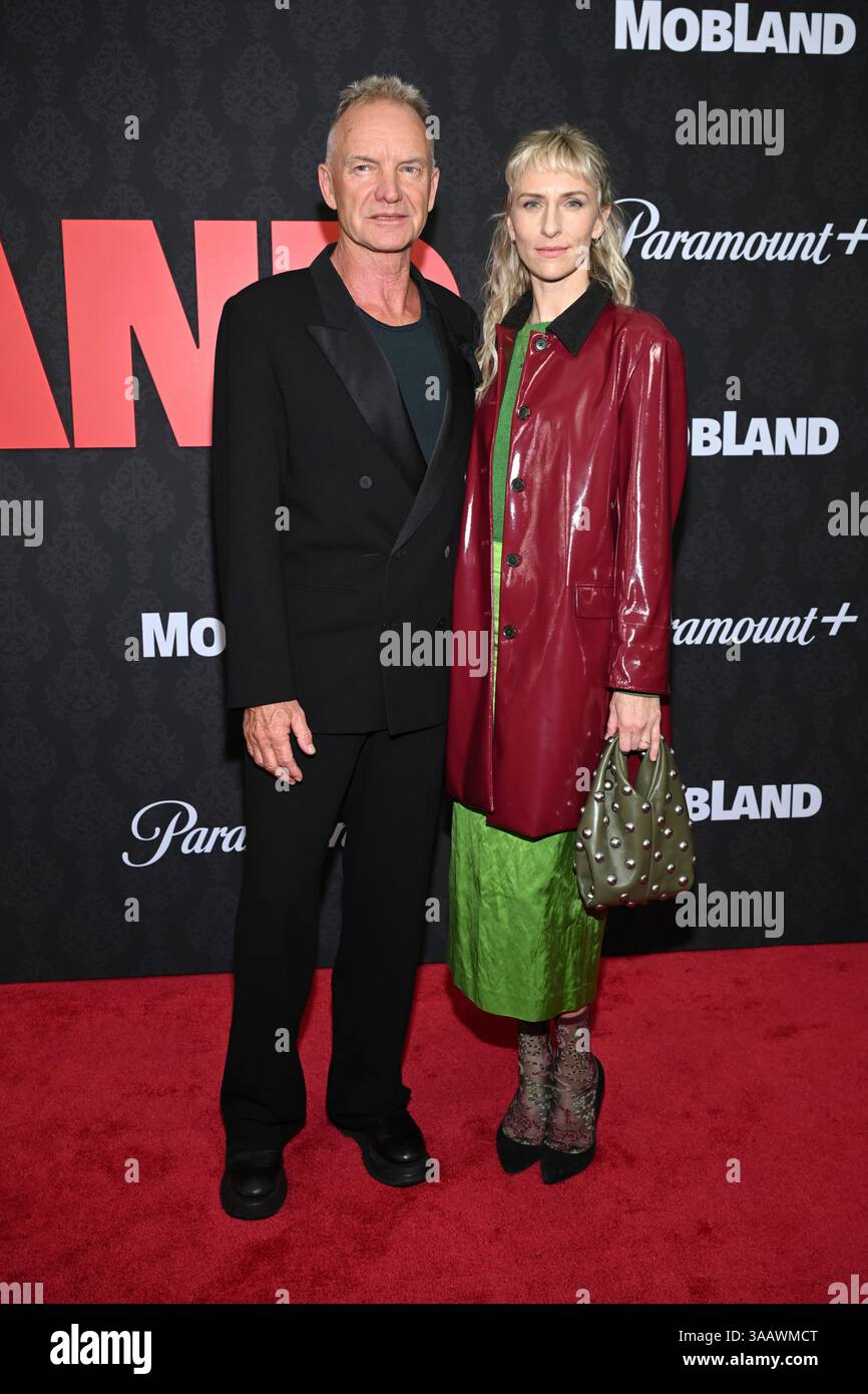 Photo by: NDZ/STAR MAX/IPx 2025 3/31/25 Sting and Mickey Sumner at the ...