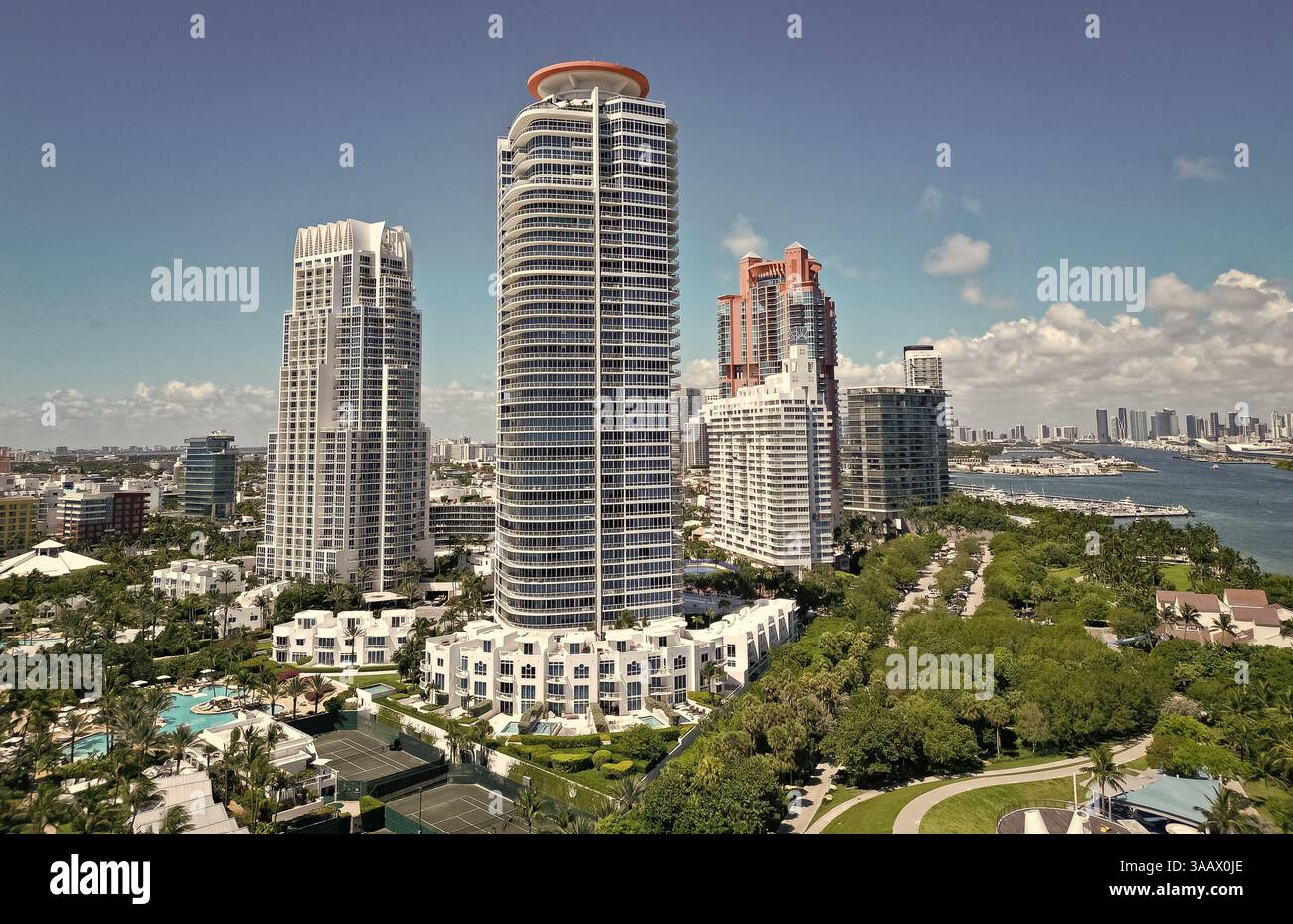 South Beach Aerial City Cityscape Miami Beach Skyscraper View Marina South Beach Aerial City Cityscape Miami Beach Skyscraper View Marina