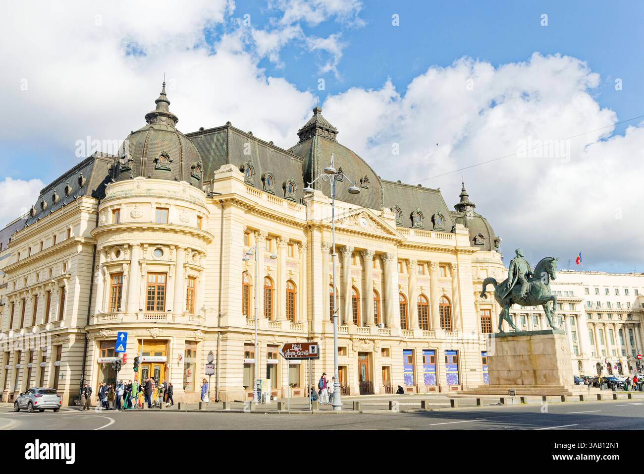 The majestic building of the Fundatia Universitara Carol I on Calea ...