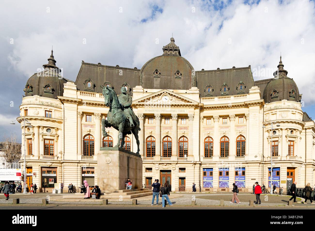 The majestic building of the Fundatia Universitara Carol I on Calea ...