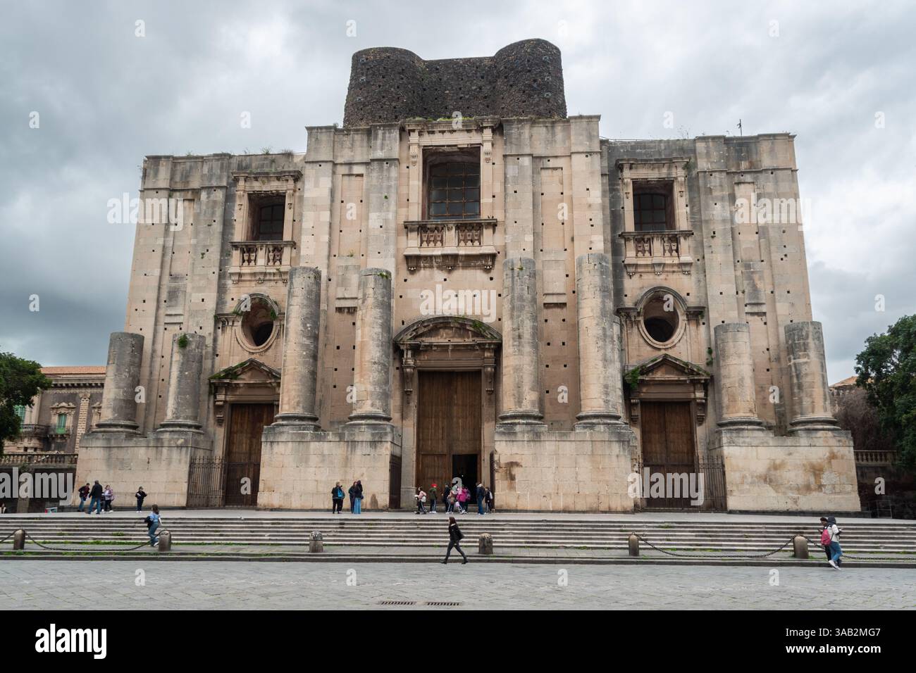Iglesia de Catania, Sicilia Stock Photo